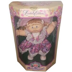 Vintage 1992 Cabbage Patch Kids 10th Anniversary Limited Edition Doll + Box NRFB